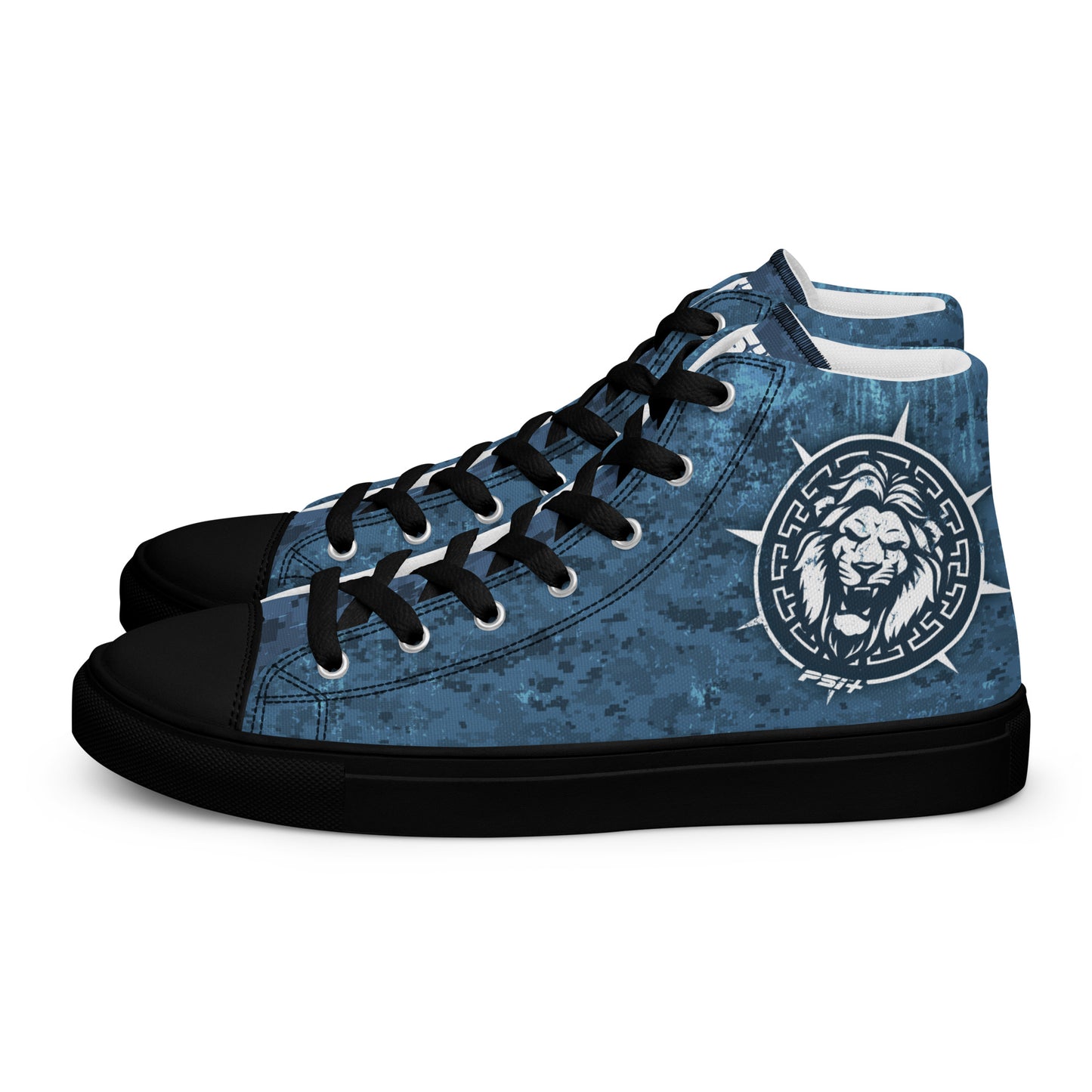 PSI Mens High Top Canvas Sneakers