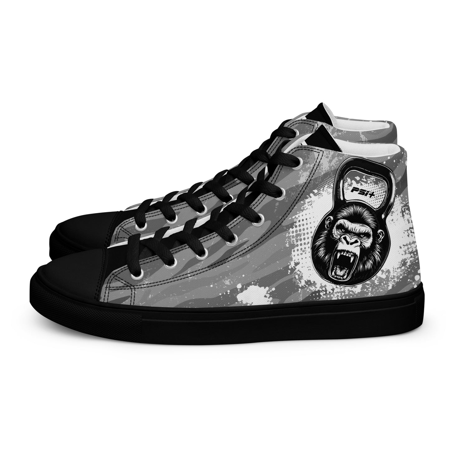 PSI Mens High Top Canvas Sneakers