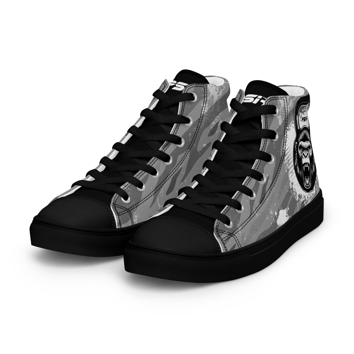 PSI Mens High Top Canvas Sneakers