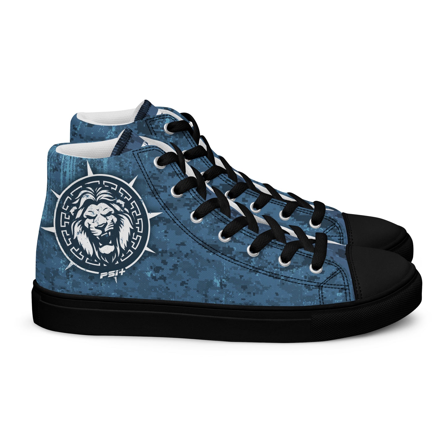 PSI Mens High Top Canvas Sneakers