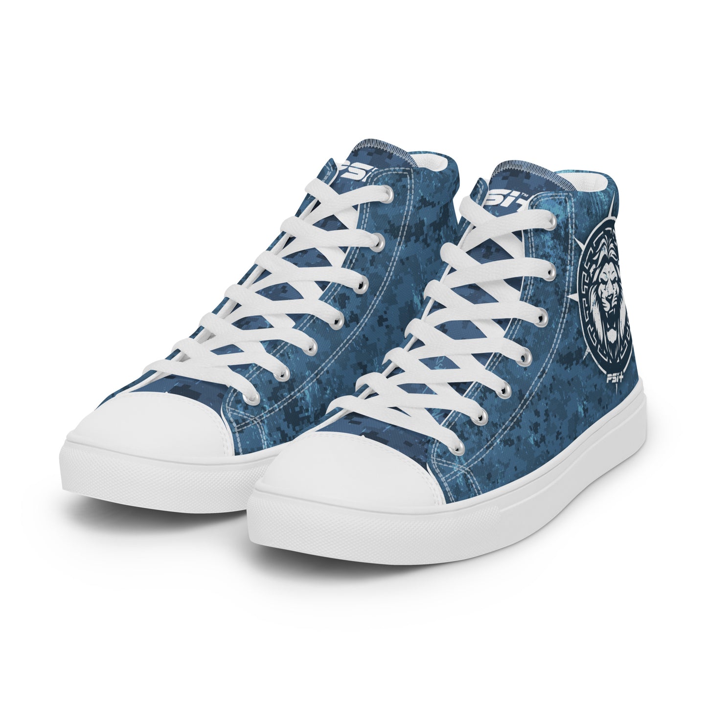 PSI Mens High Top Canvas Sneakers